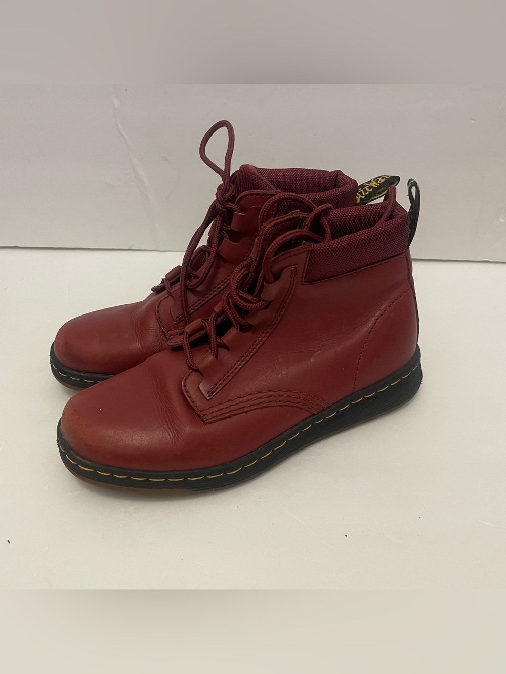 Dr. Martens Telkes fashion boots in cherry red women size 6